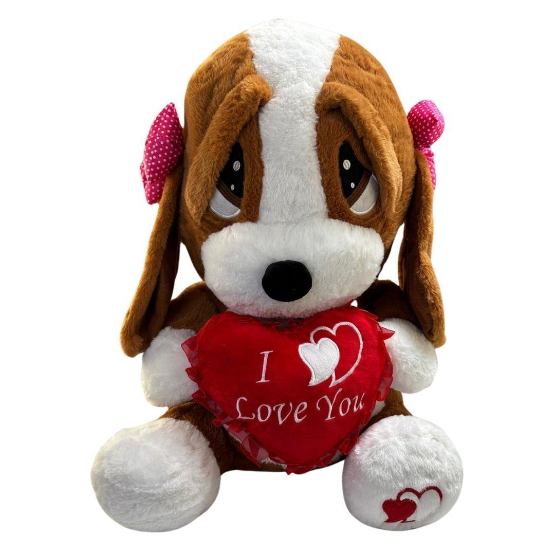 Peluş Hayvanlar, Halley, Halley Peluş Üzgün Köpek 60 cm 22100 Kahverengi