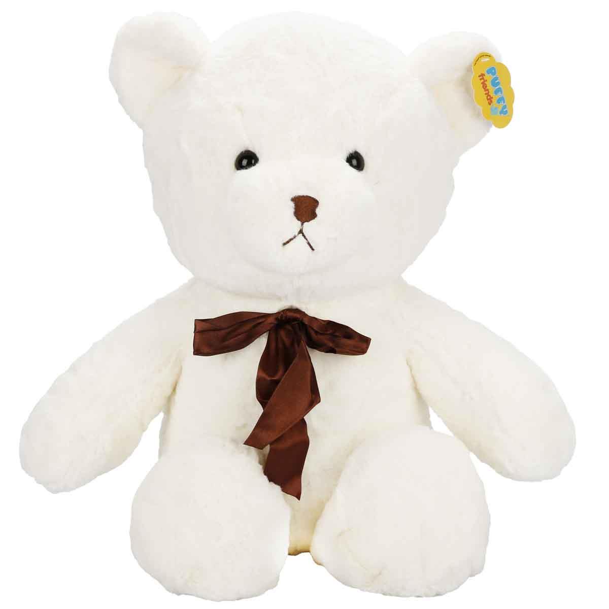 Peluş Hayvanlar, Sunman, Peluş Ayı Kurdaleli 45 cm 47705 Krem