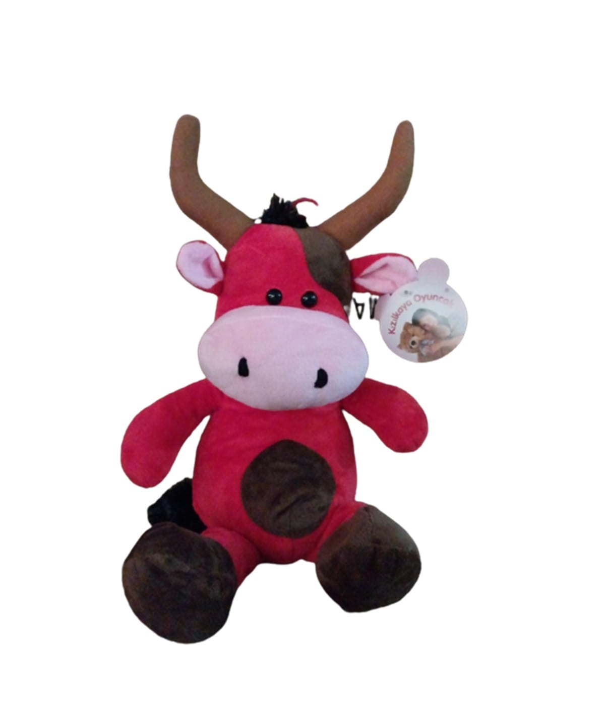 Peluş Hayvanlar, OSMAN KIZILKAYA, Peluş Kırmızı Boğa 35 cm 81367 G5153