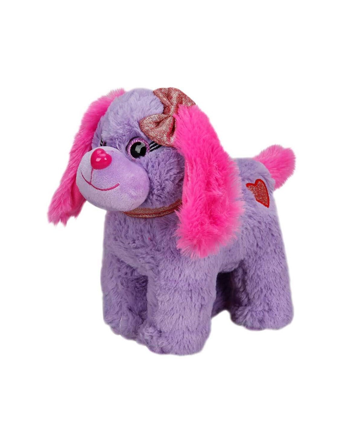 Peluş Hayvanlar, Sunman, Renkli Peluş Köpek 25 cm 15131 Mor