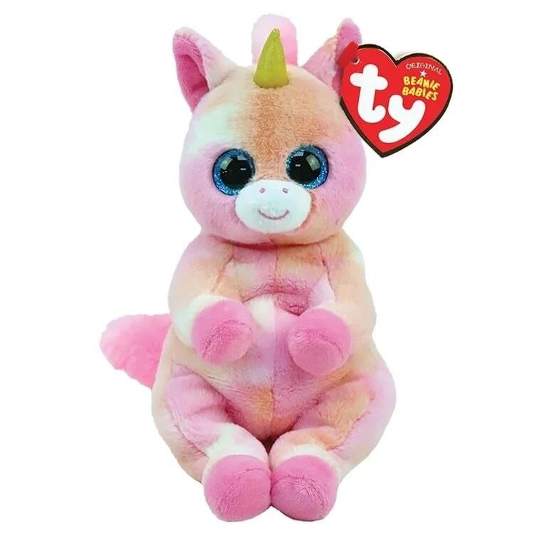 Peluş Hayvanlar, TY, TY Beanie Babies Skylar Pembe Unicorn 20 Cm