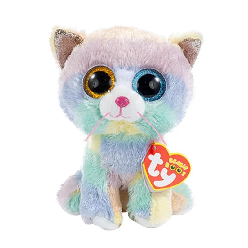 Peluş Hayvanlar, TY, Ty Beanie Boo Heather Tek Boynuzlu Kedi 15 cm