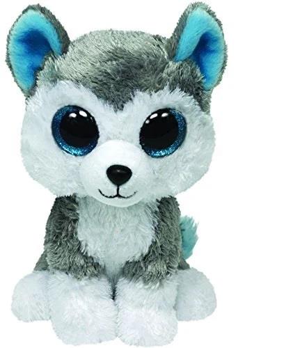 Peluş Hayvanlar, TY, TY Beanie Boos Sibirya Kurdu Slush Peluş 15 Cm