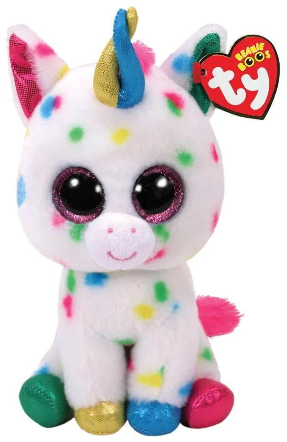 Peluş Hayvanlar, TY, Ty Beanie Boos Tek Boynuzlu At Harmonie Peluş 15 Cm