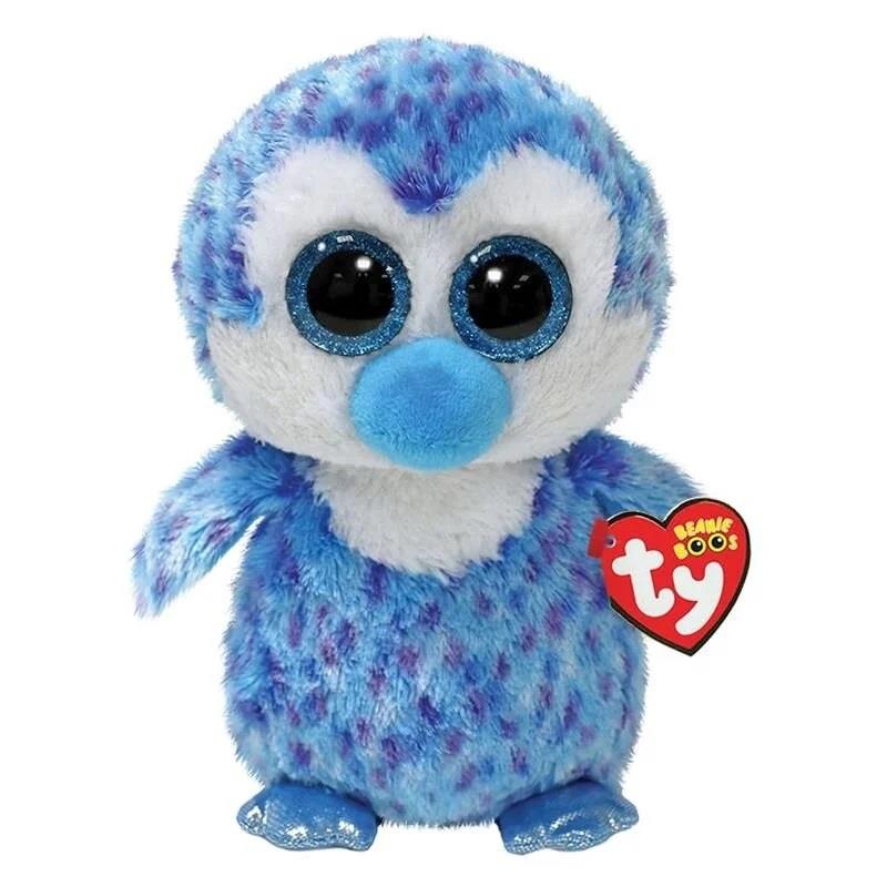 Peluş Hayvanlar, TY, TY Beanie Boos Tony Mavi Penguen 15 Cm