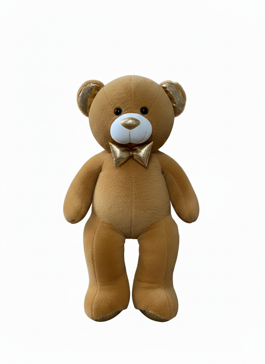Peluşlar, Sunman, Parlak Papyonlu Peluş Ayı 100 cm 27105 Kahverengi