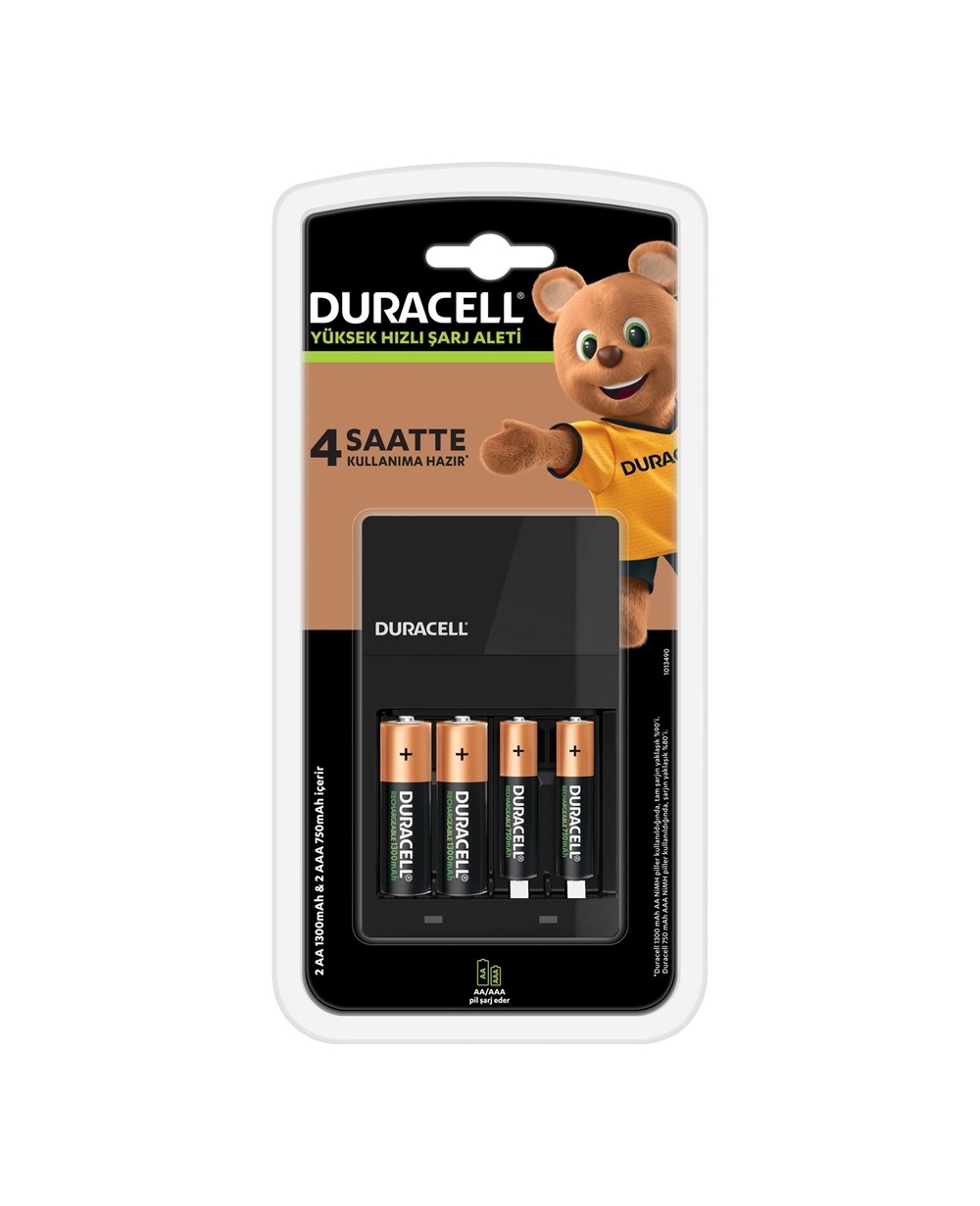 Pil, Duracell, Duracell CEF14 Şarj Aleti ve 2'şer Adet AA ve AAA Pil