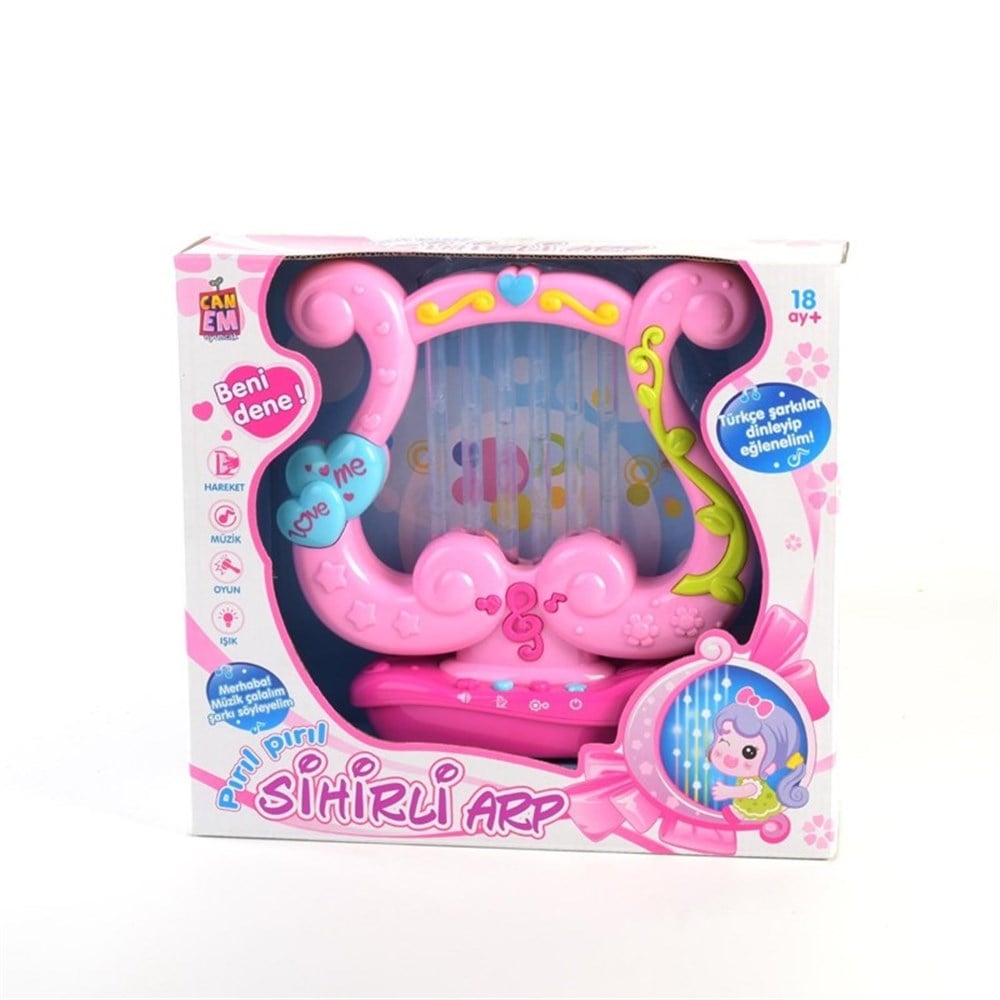 Pırıl Pırıl Sihirli Arp Pilli Işıklı Müzikli