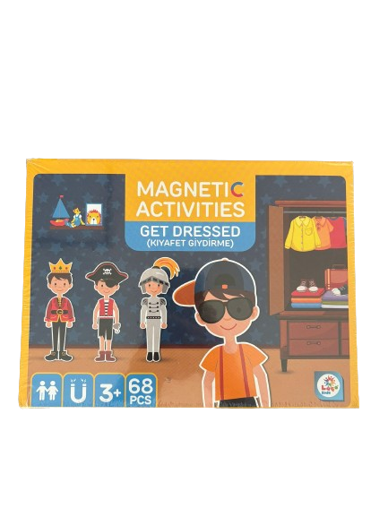Puzzle ve Yapboz, Laço Kids, Laço Kids Manyetik Erkek Kıyafet Giydirme Aktivite Oyun Seti LC8540