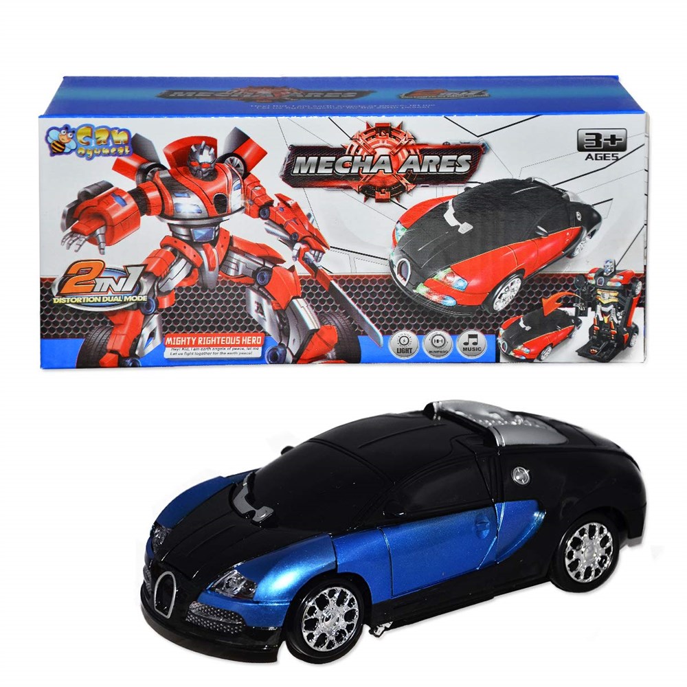 Robota Dönüşen Transform Araba Sesli ve Işıklı