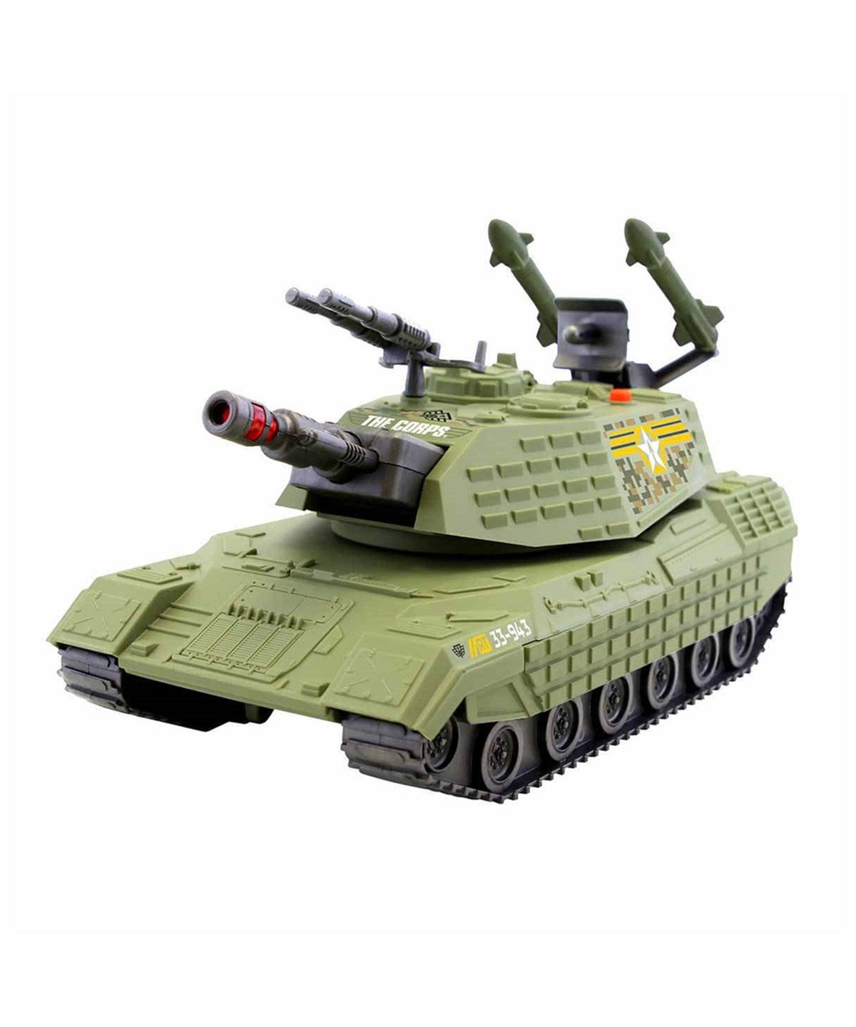Sesli Işıklı Araçlar, Sunman, Lanard Toys The Corps Dire Wolf Askeri Araç 38345 Tank Modeli