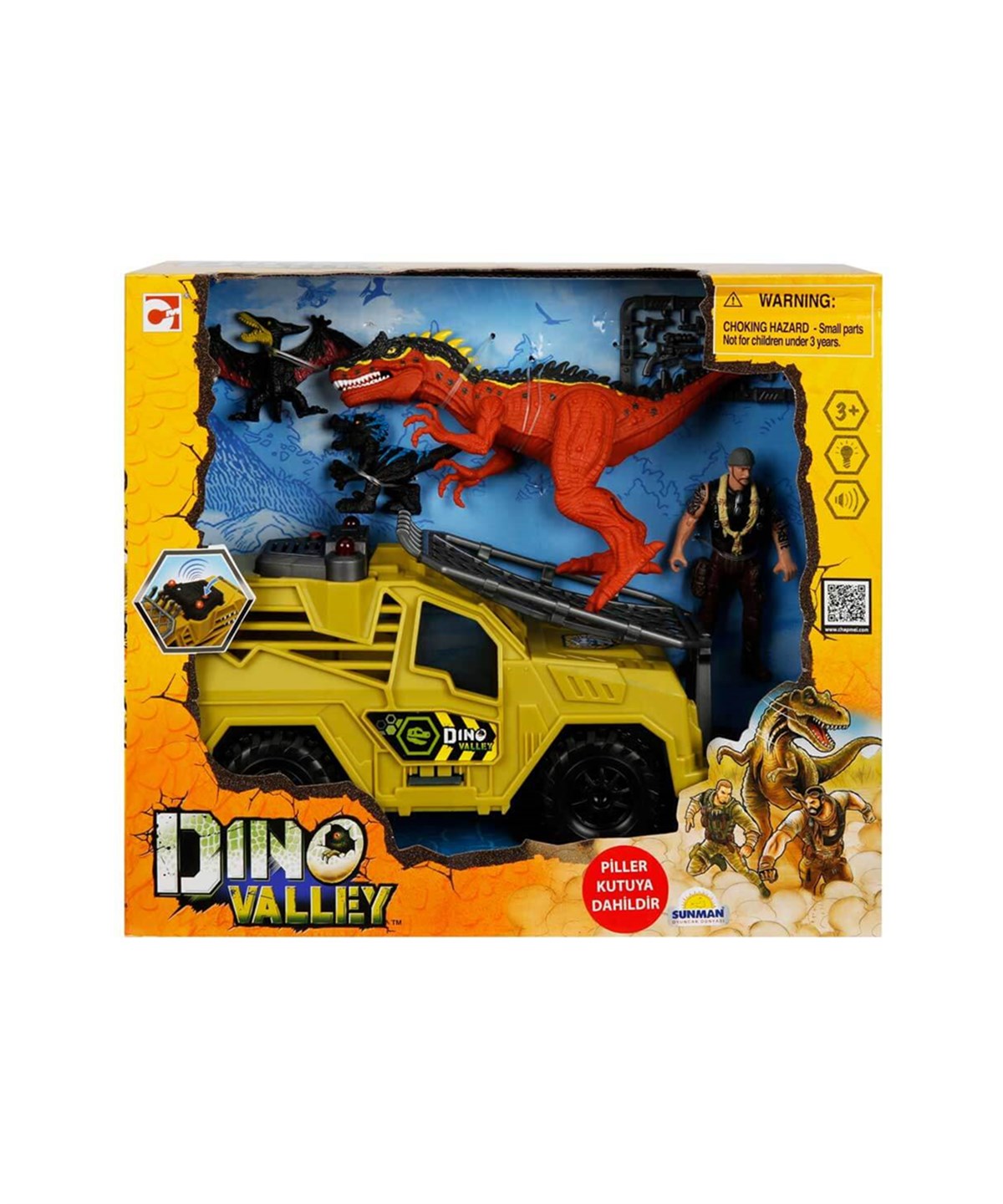 Sesli Işıklı Araçlar, Sunman, Sunman Chap Mei Sesli ve Işıklı Dino Valley Dinozor Avcısı Oyun Seti 542085
