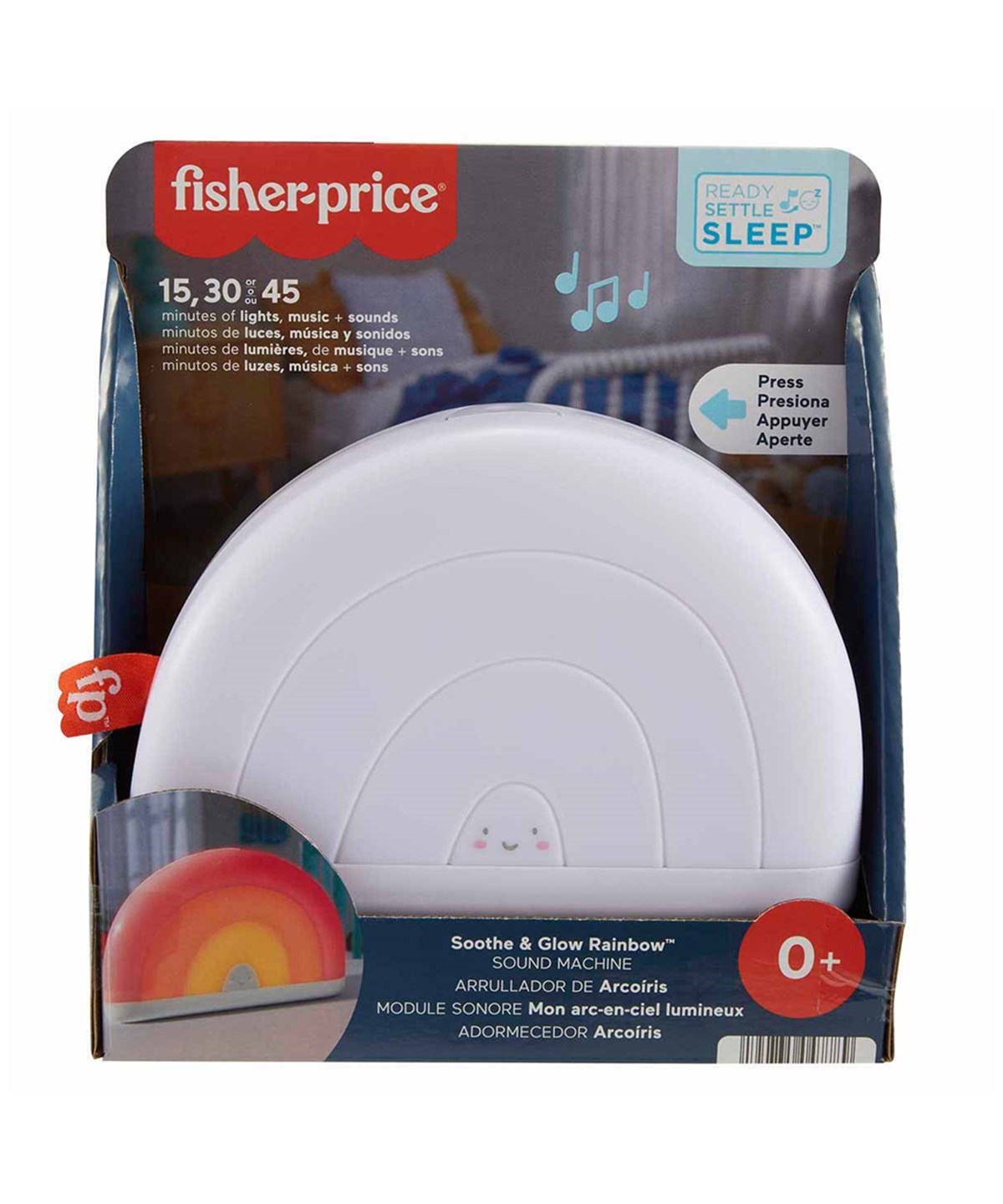 Sesli Işıklı Oyuncaklar, Fisher Price, Fisher Price Gökkuşağı Müzikli Uyku Yardımcısı HGB91