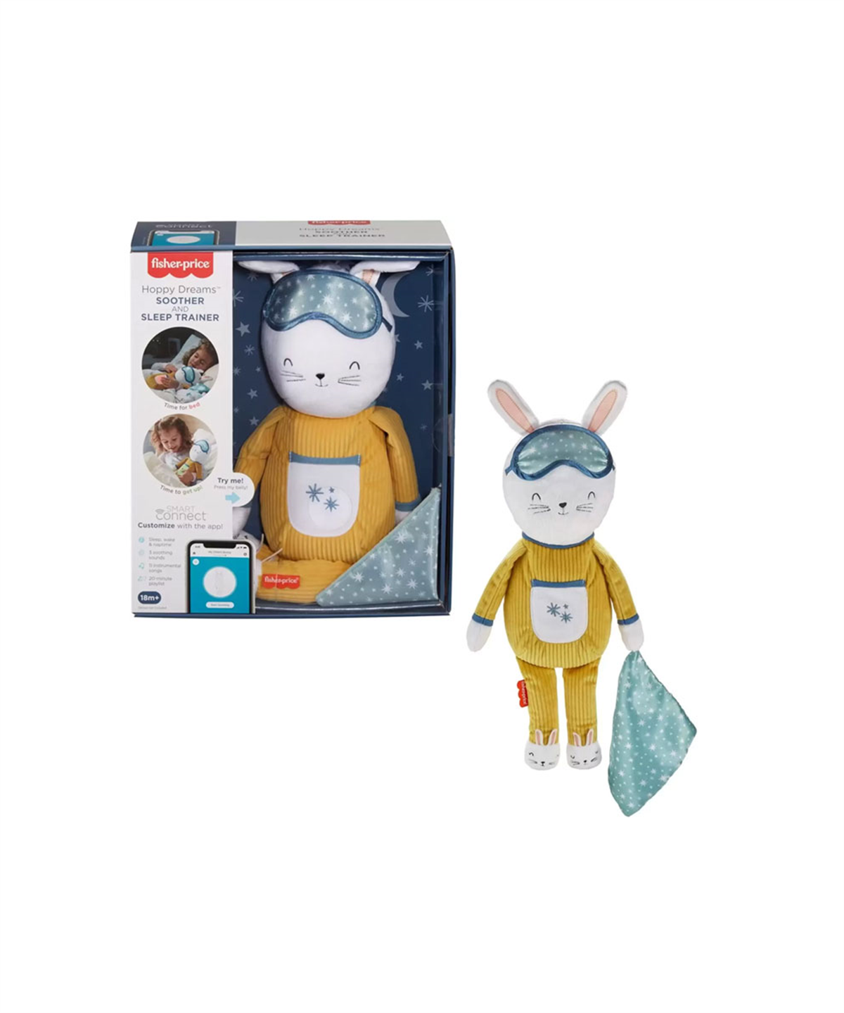 Sesli Işıklı Oyuncaklar, Fisher Price, Fisher Price Hoppy Dreams Emzik ve Uyku Eğitmeni GMN58