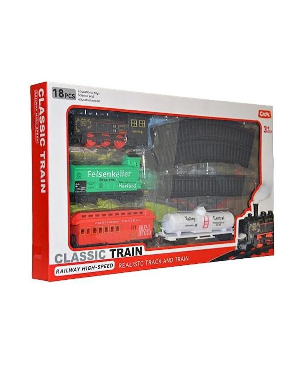 Tren ve Garaj Setleri, Ceren, Ctoy Işıklı Yüksek Hızlı Klasik Tren 18 Parça TL22A