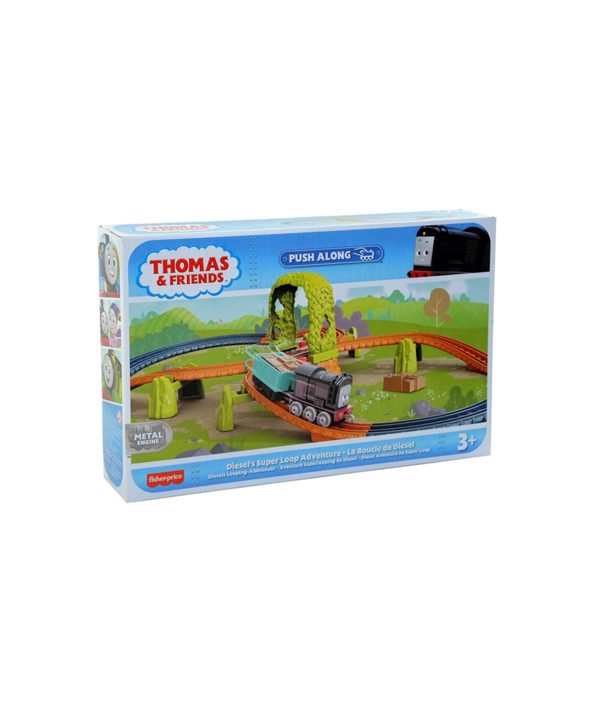 Tren ve Garaj Setleri, Fisher Price, Fisher Price Thomas ve Arkadaşları Tren Seti HGY82 HGY85 Diesel'S Super Loop Adventure