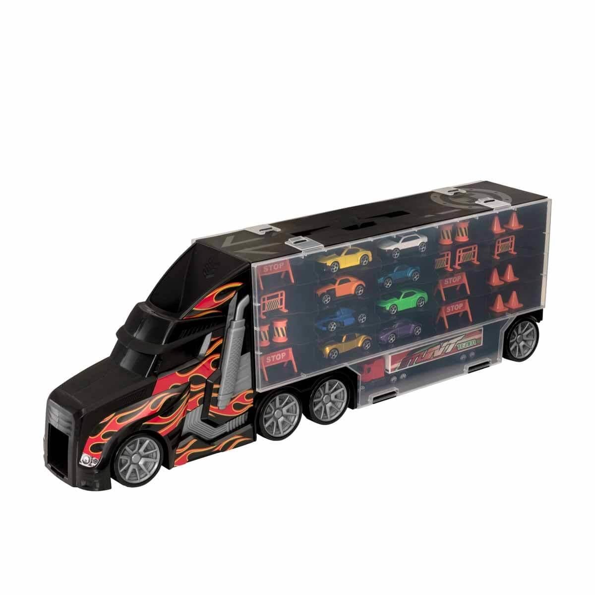 Tren ve Garaj Setleri, Sunman, Teamsterz Auto Transporter 9 Araçlı Oyun Seti
