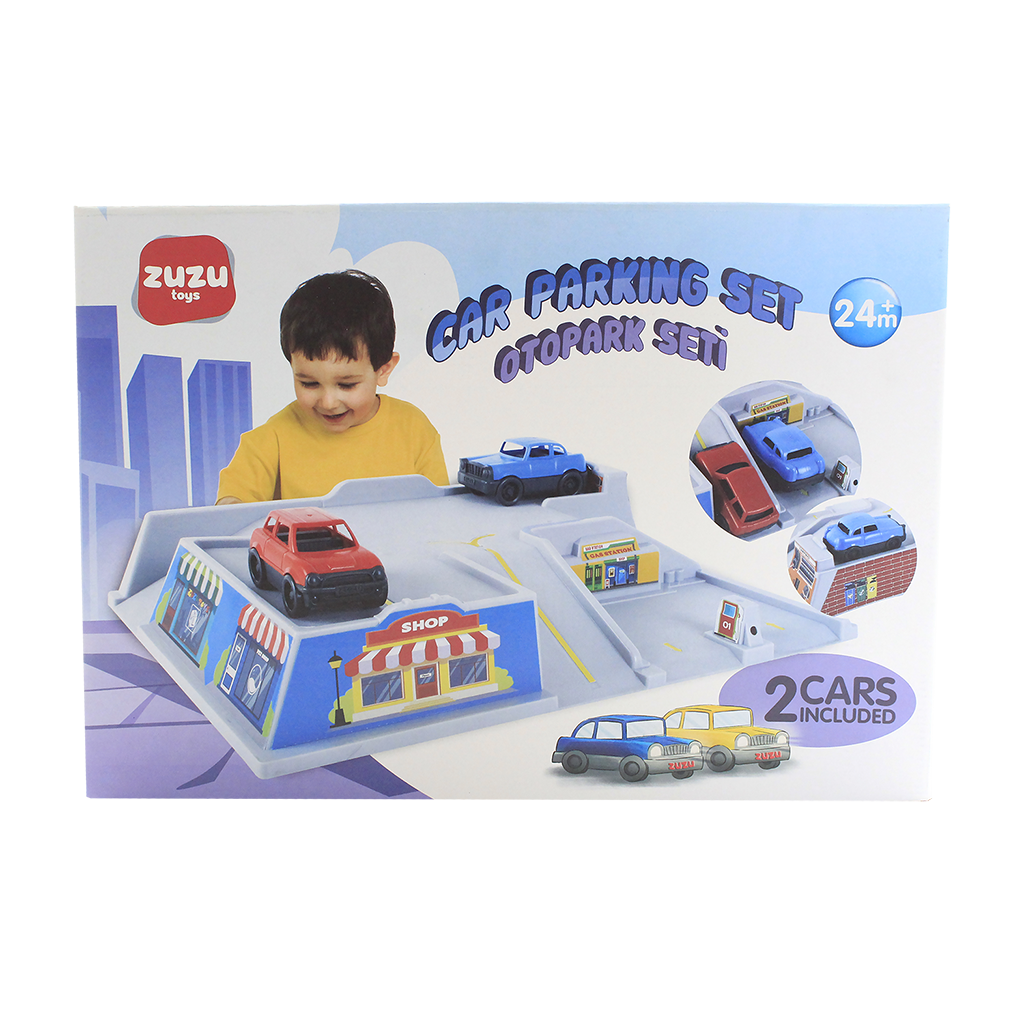 Tren ve Garaj Setleri, ZUZU TOYS, Zuzu Toys Arabalı Otopark Seti