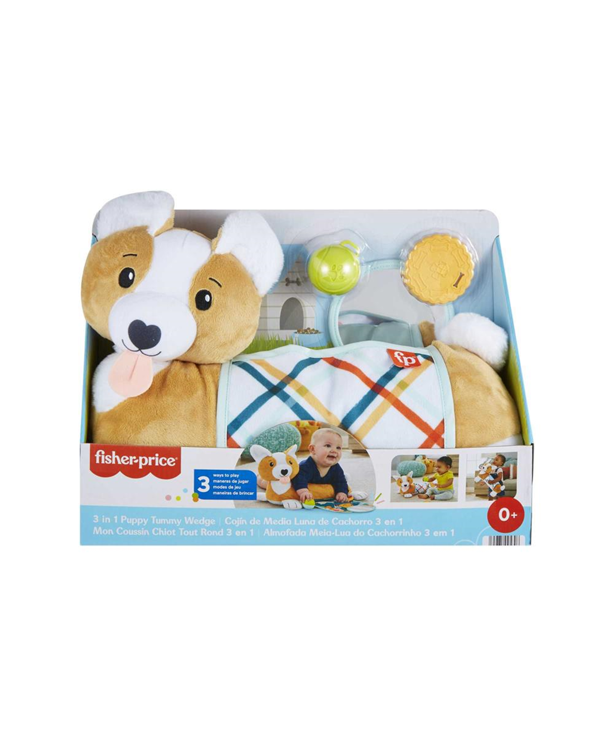 Yürüme Arkadaşları, Fisher Price, Fisher-Price 3'ü 1 Arada Köpekçik Uzanma Yastığı HJW10