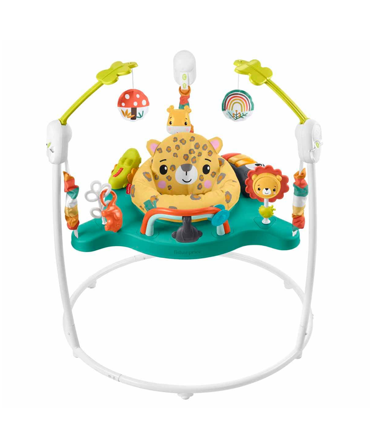 Yürüme Arkadaşları, Fisher Price, Fisher Price Işıklı Ve Sesli Sevimli Leopar Jumperoo Bebek Aktivite Merkezi HND47