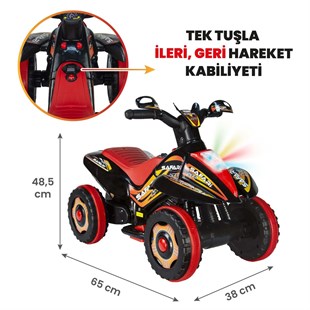 Akülü Arabalar, UJ TOYS, Uj Toys Safari ATV Siyah