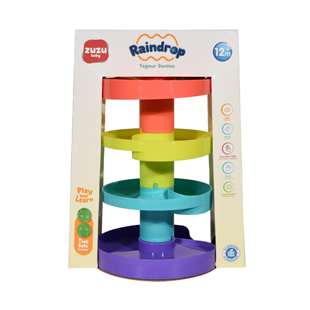 Eğitici Bebek Oyuncakları, Merkez Oyuncak, Zuzu Toys Yağmur Damlası Çıngıraklı Top Oyunu 4031