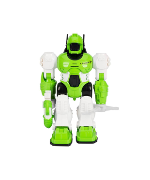 Eğitici Robotlar, Sunman, Storm Brave Sesli ve Işıklı Robot 25 cm 23891 Yeşil