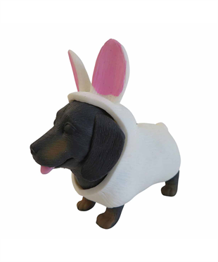 Hayvan Figürleri, Sunman, Just Toys Dress Your Puppy Kostümlü Figürler 72310 Tavşan Dachshund