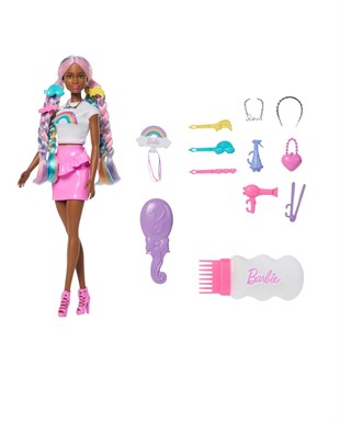 Manken Bebekler, Barbie, Barbie Gökkuşağı Saçlar Bebeği JJP08