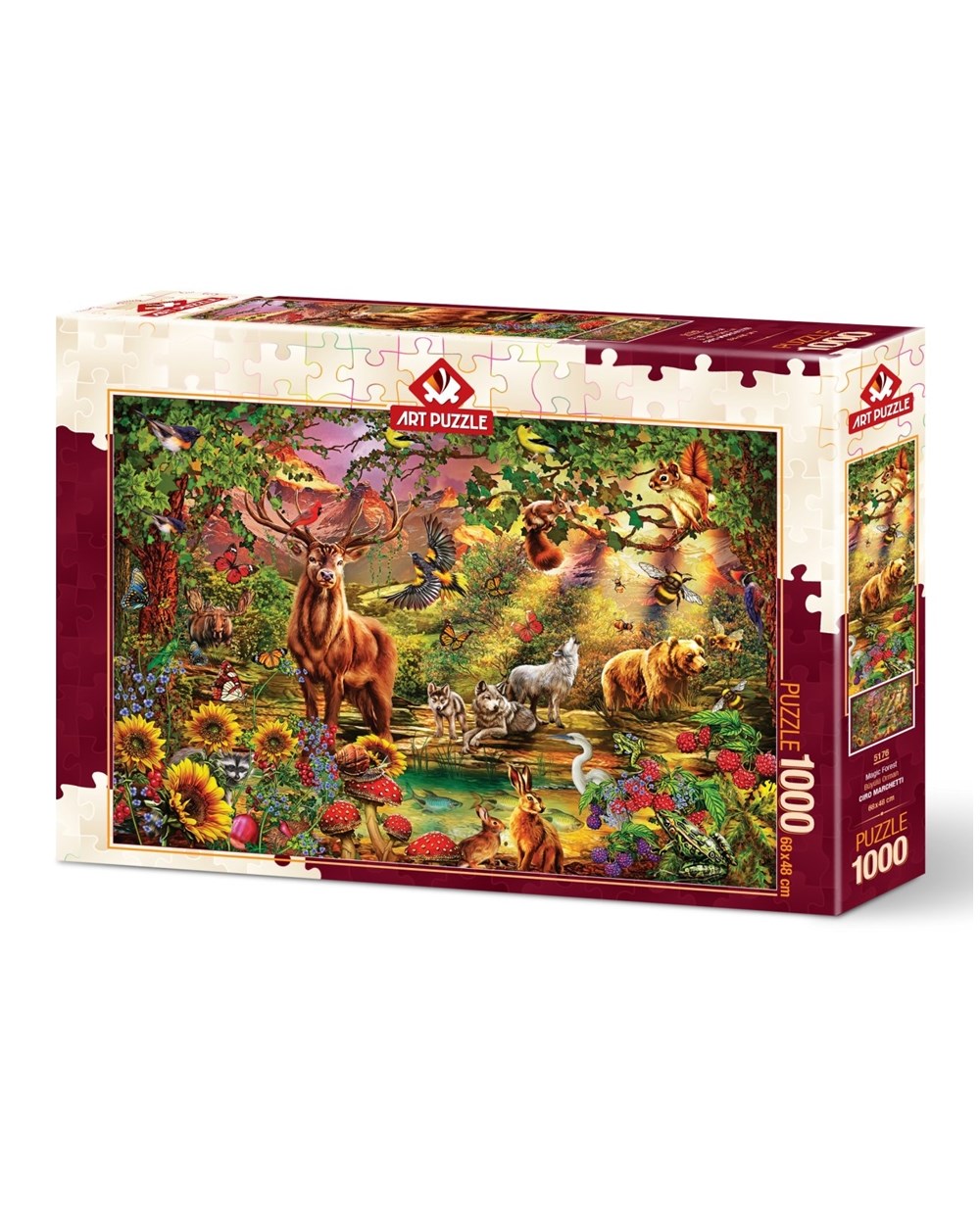 1000 Parça Puzzle, ART PUZZLE, Art Puzzle Büyülü Orman 1000 Parça Puzzle 5176