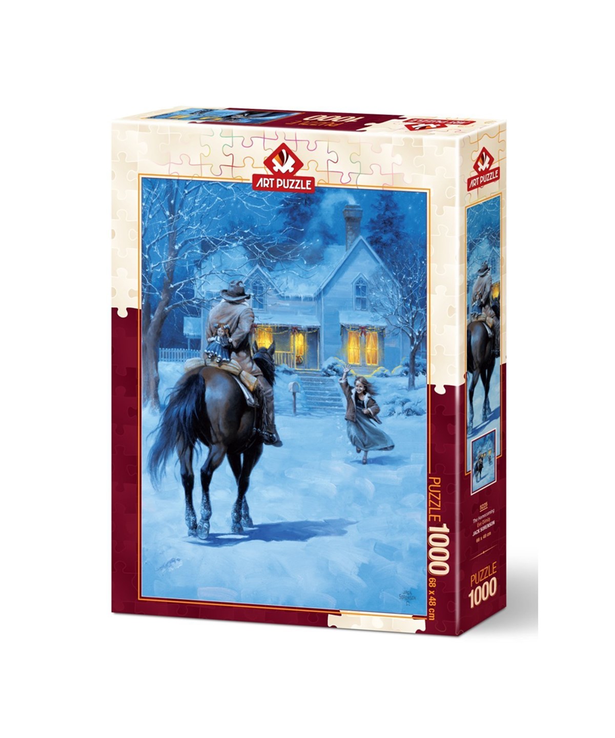 1000 Parça Puzzle, ART PUZZLE, Art Puzzle Eve Dönüş1000 Parça Puzzle