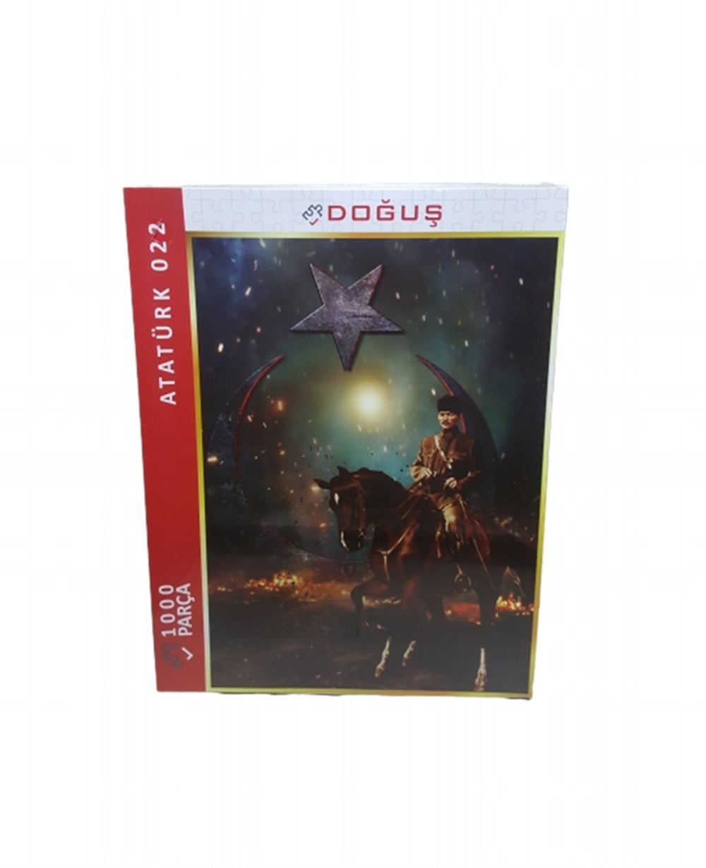 1000 Parça Puzzle, Merkez Oyuncak, Ay Yıldız ve Atatürk 1000 Parça Puzzle 022