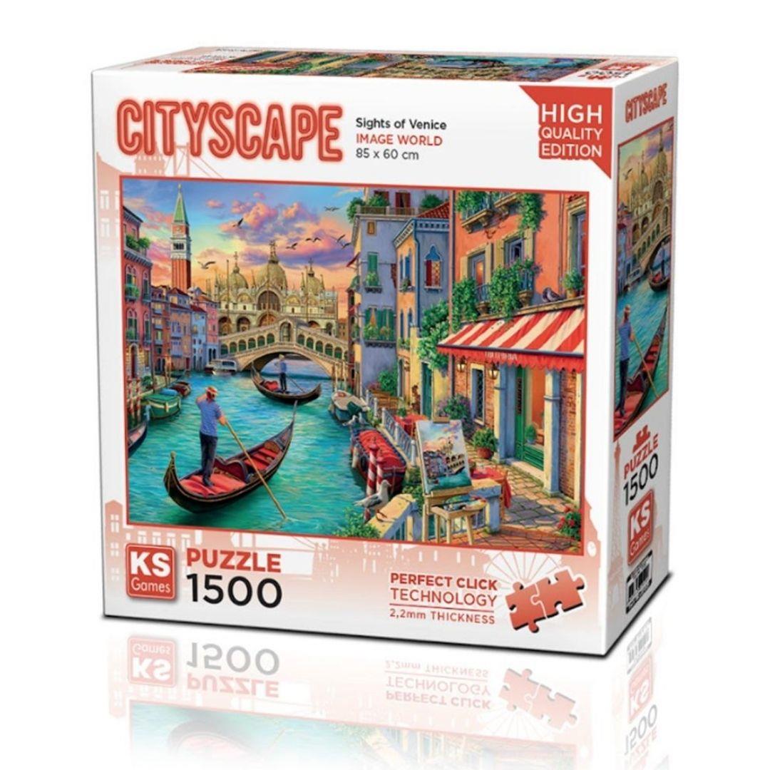 1500 Parça Puzzle, KS GAMES, Sights of Venice Puzzle 1500 Parça 22029
