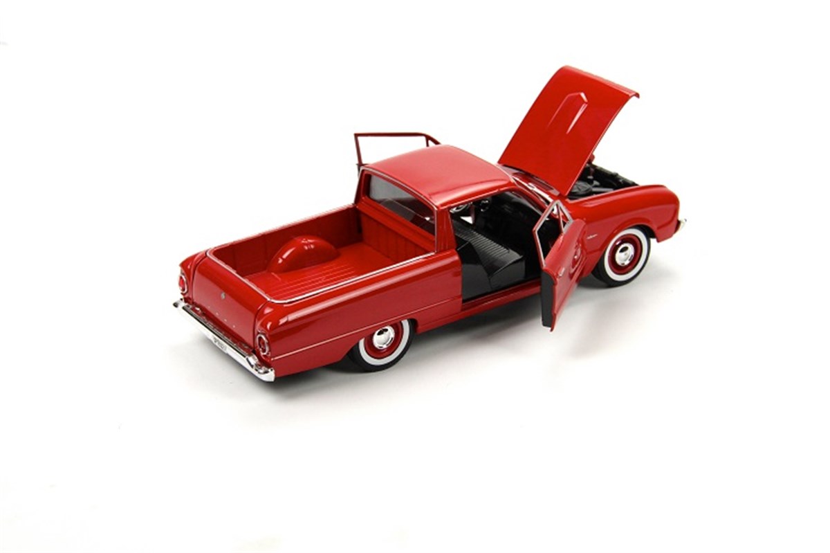 1960 Ford Ranchero 1:24 Koleksiyon Model Araba Kırmızı Motor Max