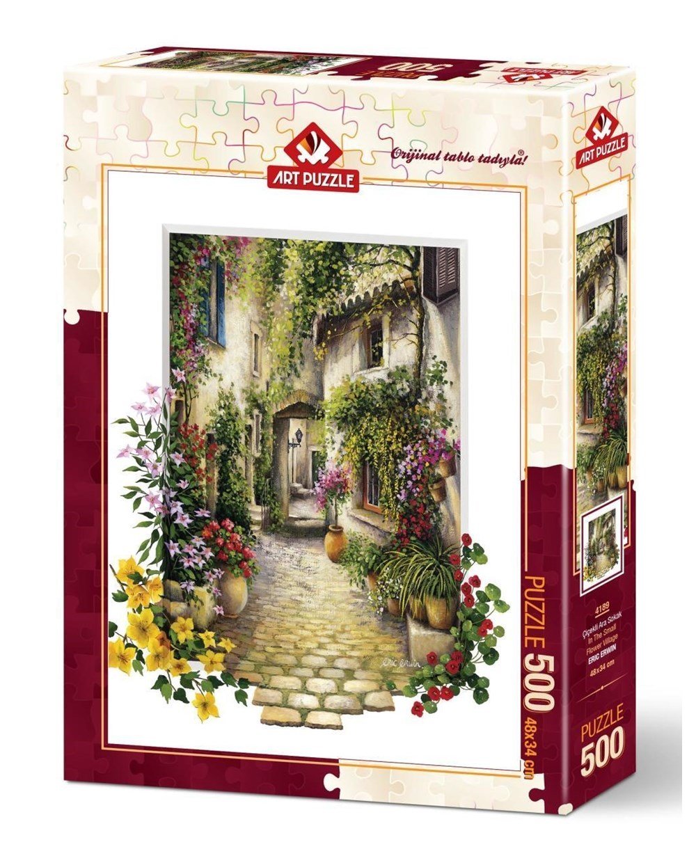 500 Parça Puzzle, ART PUZZLE, Art Puzzle Çiçekli Ara Sokak 500 Parça Puzzle 4189