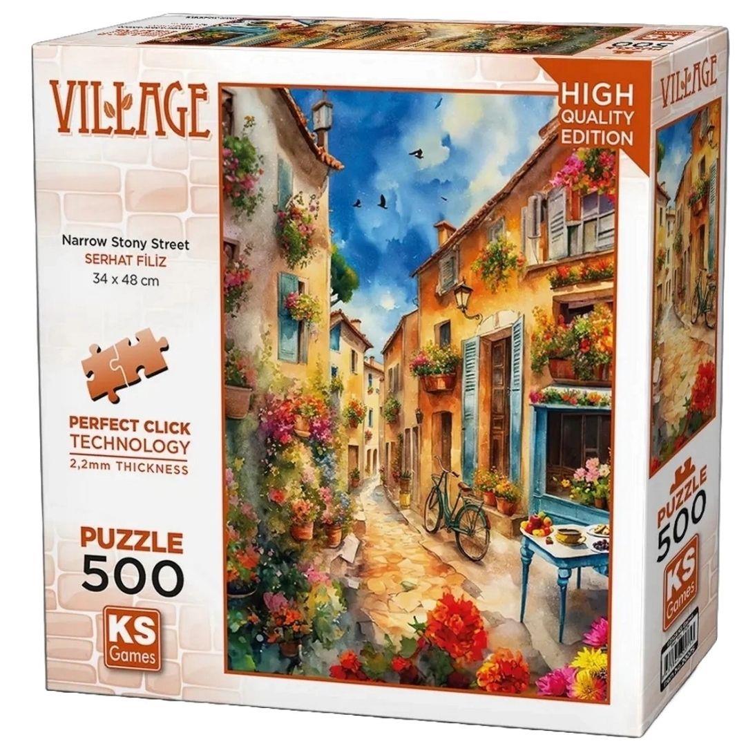 500 Parça Puzzle, KS GAMES, Narrow Stony Street Puzzle 500 Parça 20075