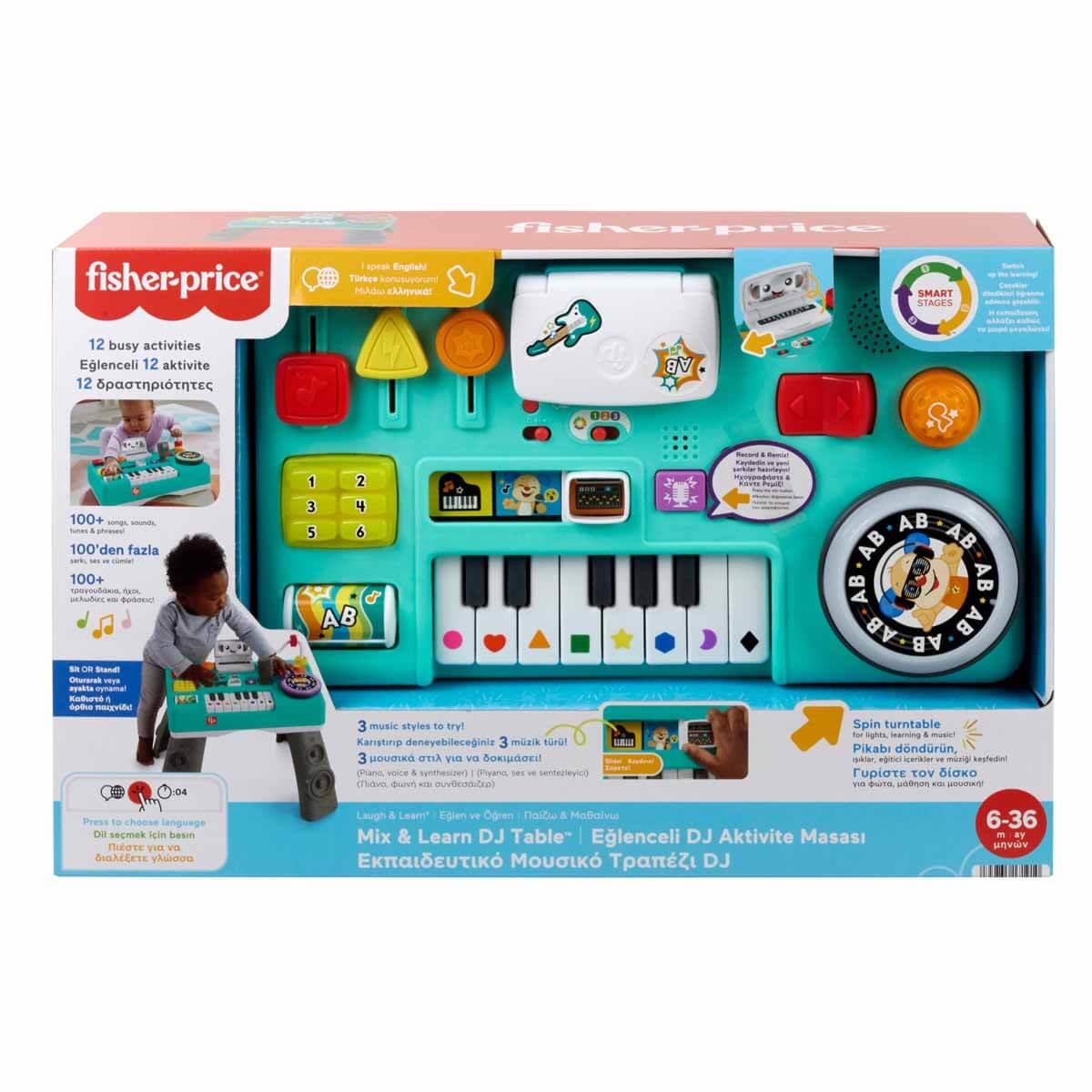 Aktivite Masaları, Fisher Price, Fisher Price Sesli ve Işıklı Eğlenceli DJ Aktivite Masası HRB61