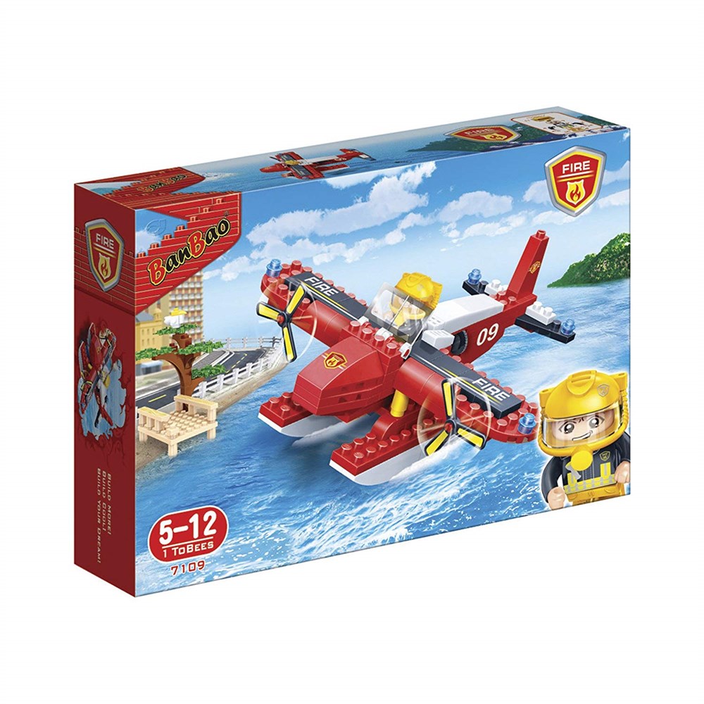 Ambulans Helikopter Lego Seti 125 Parça Banbao 7109