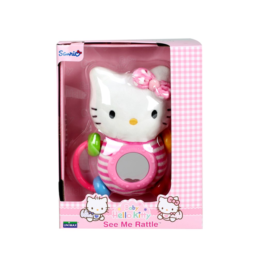 Baby Hello Kitty Çizgili Çıngırak - See Me Rattle 63015