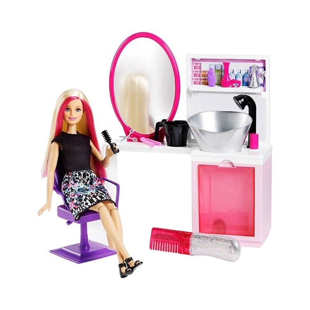 Barbie Bebek Kuaför Salonu Seti DTK05