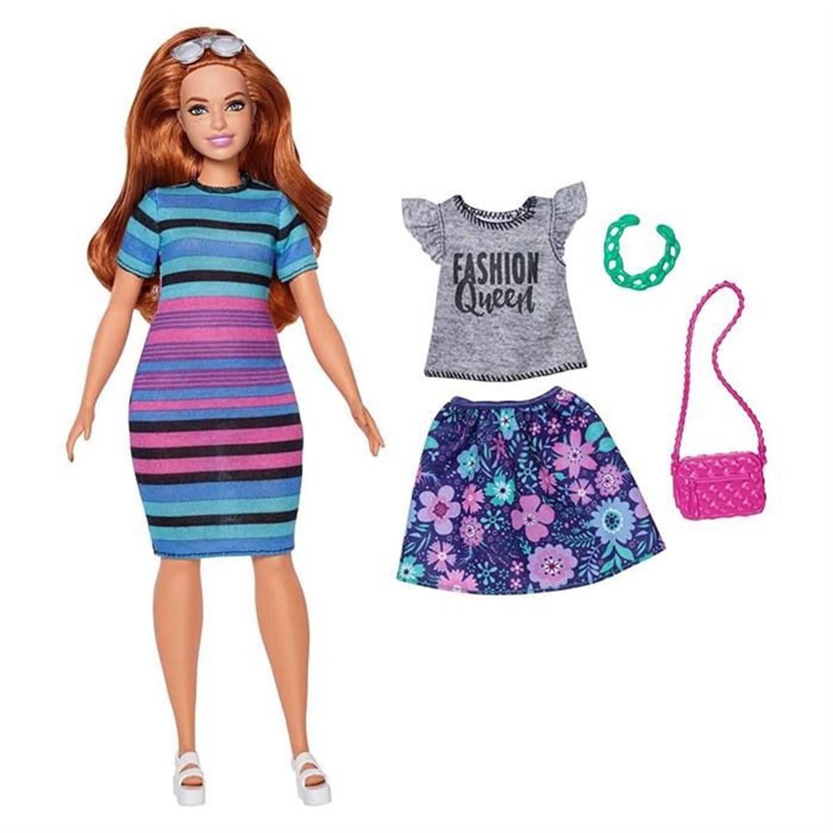 Barbie Fashionistas Bebek Yedek Elbiseli Büyüleyici Parti Bebekleri #84 FJF67 FJF69