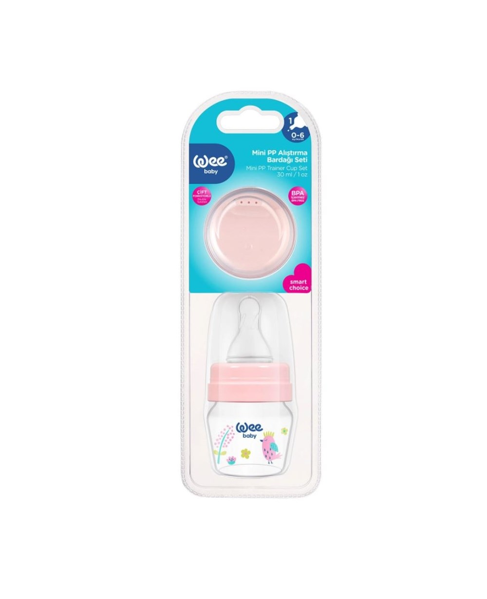 Bardaklar, WEE BABY, Wee Baby Mini PP Alıştırma Bardağı Seti 30 ml 778 Pembe