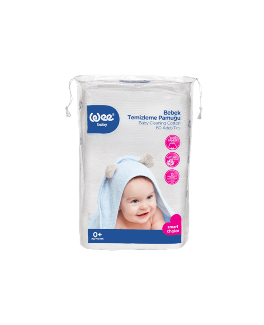 Bebek Bakım ve Sağlık, WEE BABY, Wee Baby Bebek Temizleme Pamuğu 60'lı 321