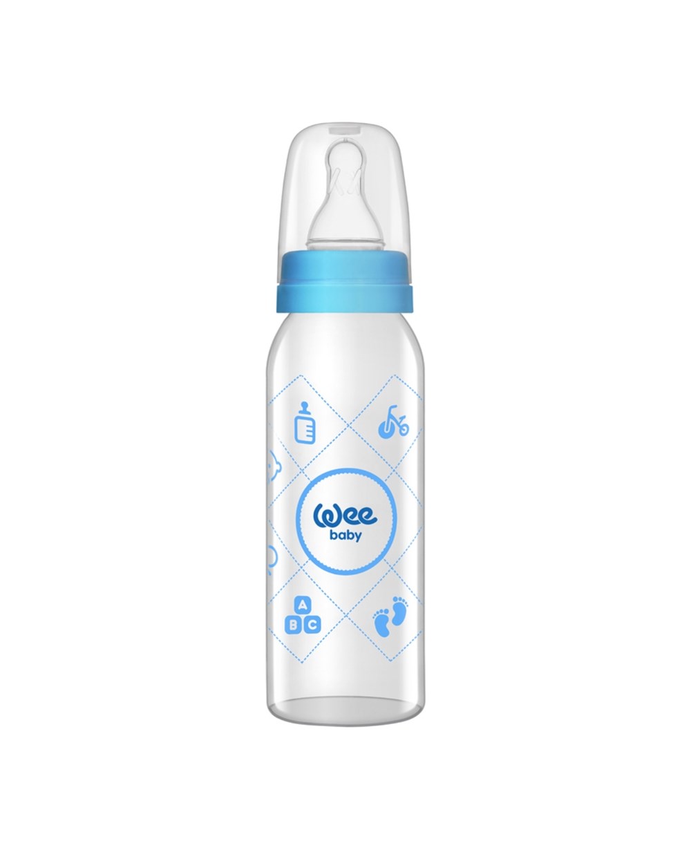 Biberon, WEE BABY, Wee Baby Klasik Cam Biberon 250 ml 876 Mavi