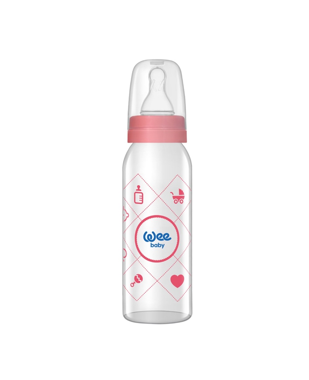Biberon, WEE BABY, Wee Baby Klasik Cam Biberon 250 ml 876 Pembe