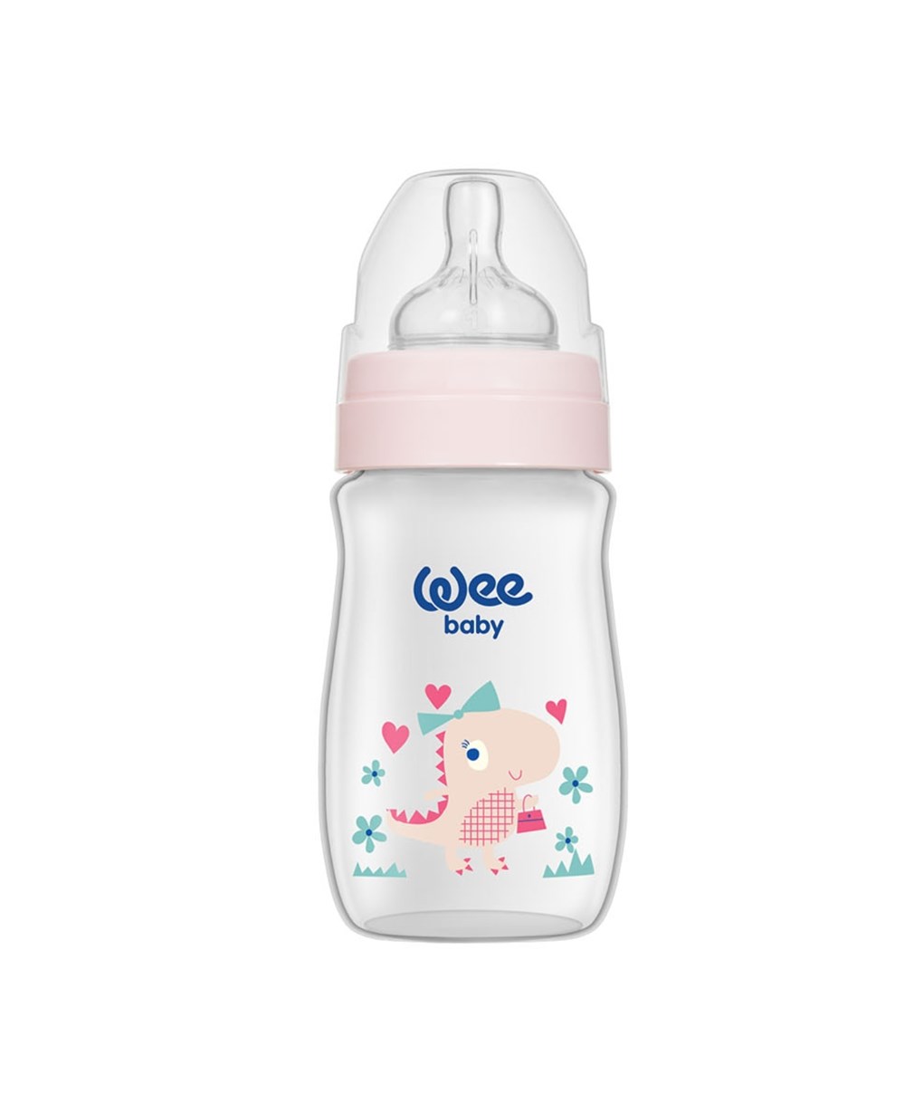 Biberon, WEE BABY, Wee Baby Klasik Plus Geniş Ağızlı PP Biberon 250 ml 136 Pembe