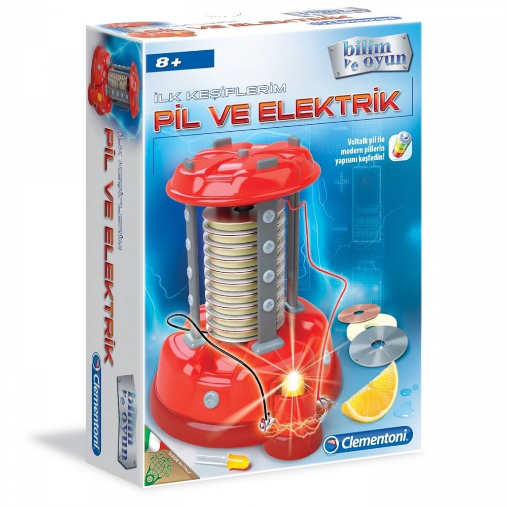 Bilim Oyun Setleri, Clementoni, Clementoni Bilim ve Oyun İlk Keşiflerim Pil ve Elektrik