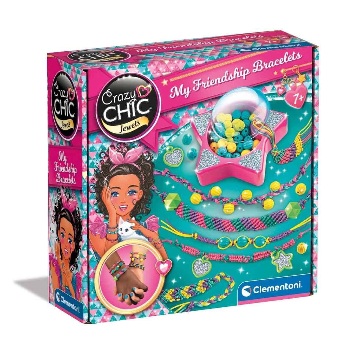 Bilim Oyun Setleri, Clementoni, Clementoni Crazy Chic Arkadaşlık Bileklikleri Takı Seti 18747