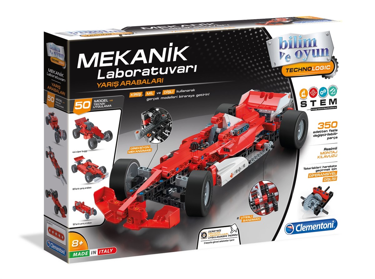 Bilim Oyun Setleri, Clementoni, Clementoni Mekanik Laboratuvarı Yarış Arabaları Formula 1 80132