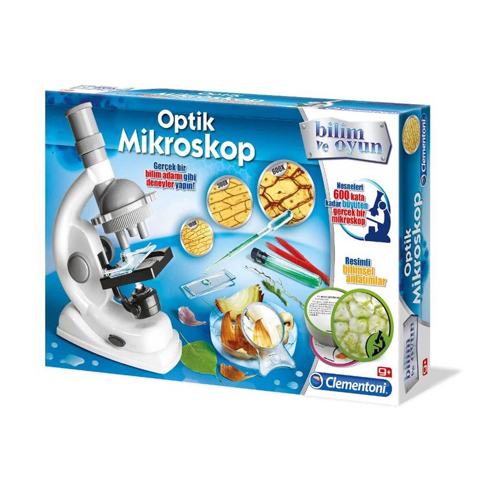 Bilim ve Oyun Optik Mikroskop Clementoni Bilim Seti 64551, Clementoni 64551, 8005125645510, clementoni oyuncakları, oyuncak mikroskop, mikroskop satın al, mikroskop çeşitleri,